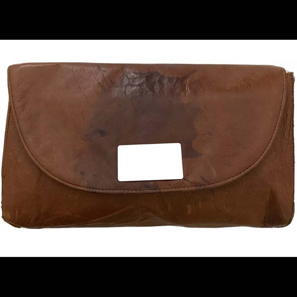 Catherine Rapetti Distressed Leather Clutch